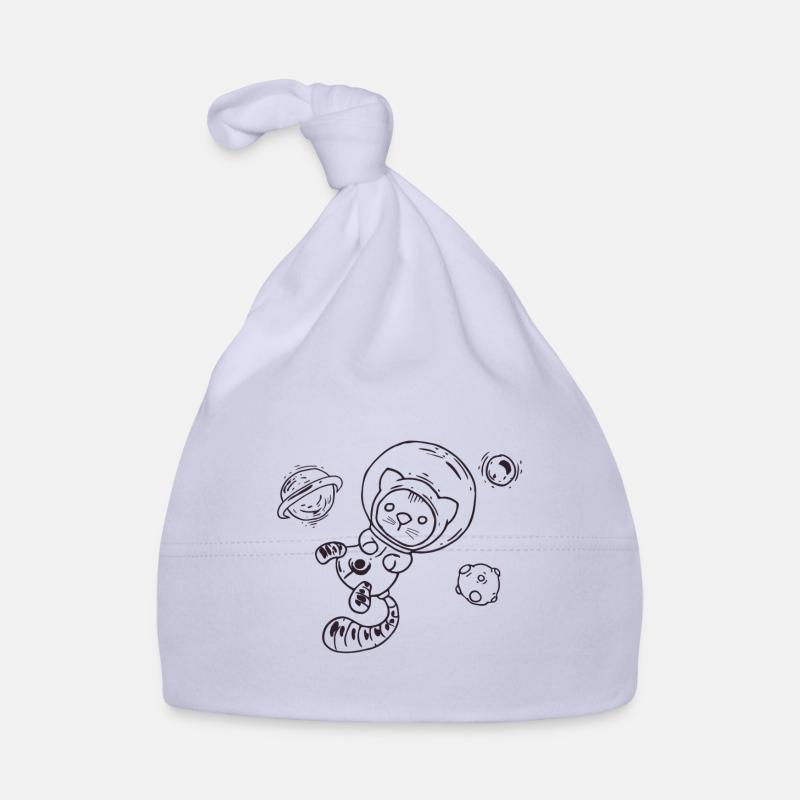 Chat dans l'espace Bonnet bio Bébé