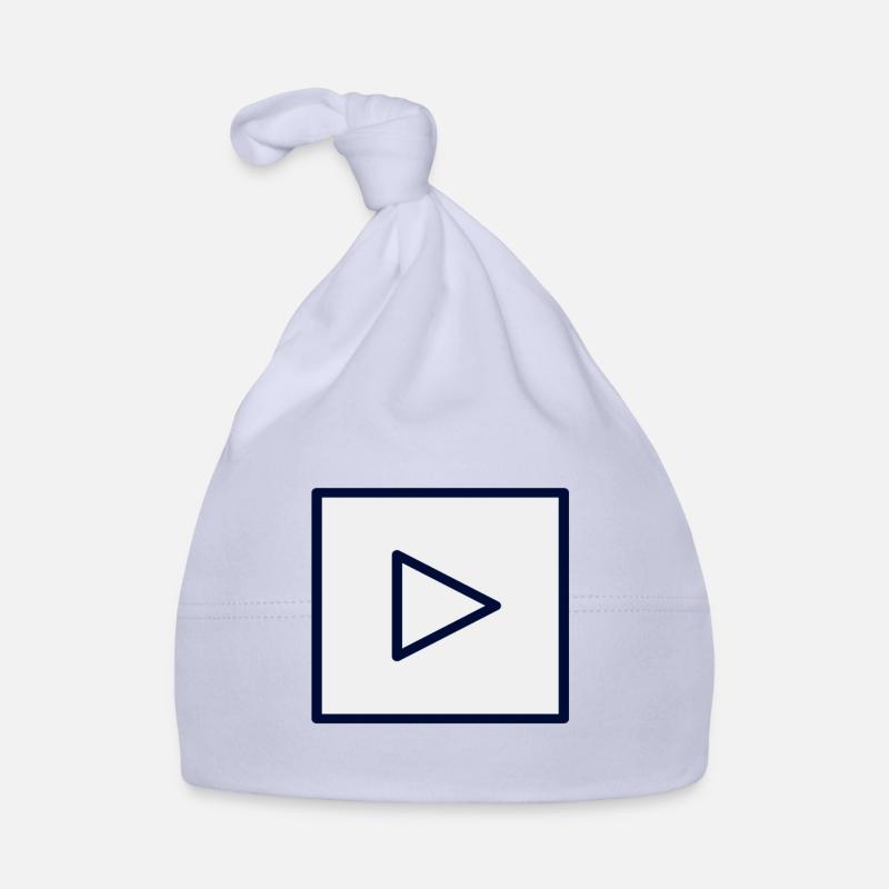 Square Play Symbol Design Organic Baby Cap