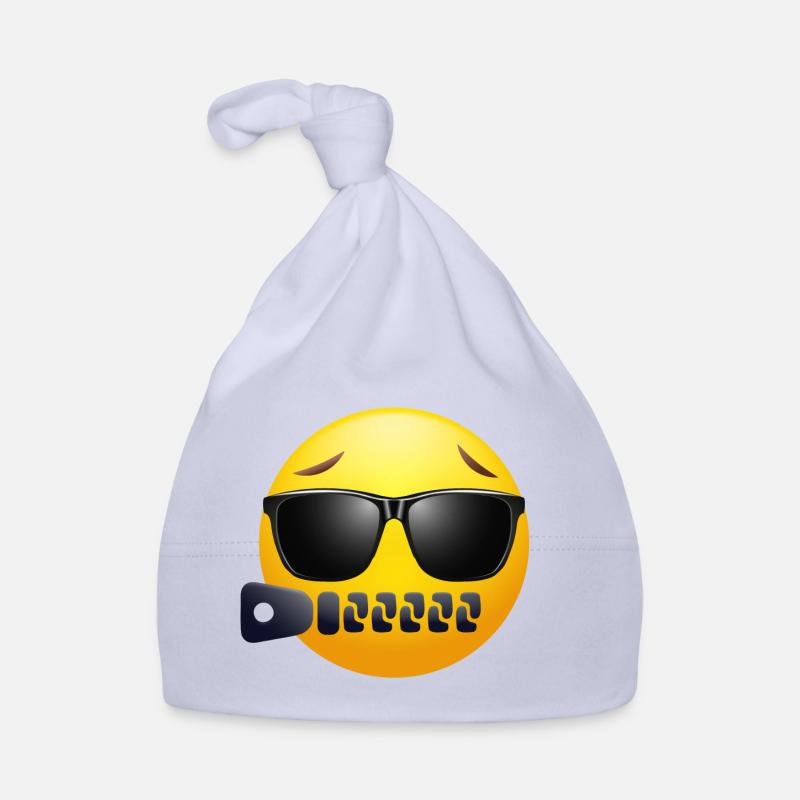 EMOJI avec fermeture éclair et Lunettes design cool Bonnet bio Bébé