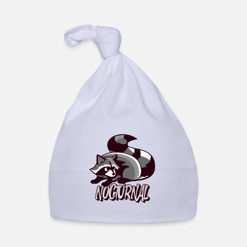 Cadeau d’animal nocturne raton laveur Bonnet bio Bébé