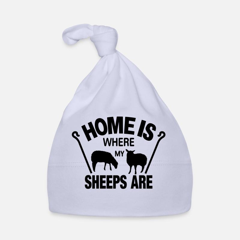 Idée cadeau berger mouton mouton drôle maison est - Bonnet bio Bébé - ciel