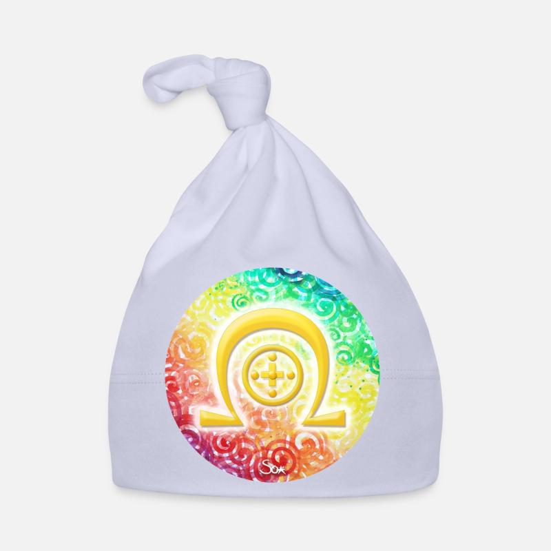 Regenbogen-Dimensionssymbol Heilung - Sonja Ariel Baby Bio-Mütze