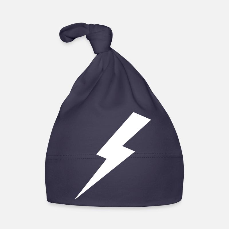 Lightning Bolt Organic Baby Cap