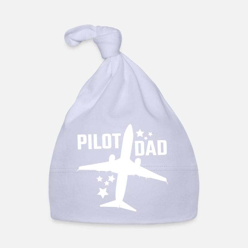 Pilot Dad Airplane Pilot Papa Father Organic Baby Cap