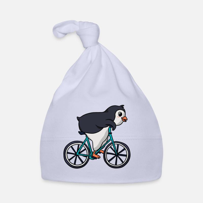 Pingouin à vélo Bonnet bio Bébé