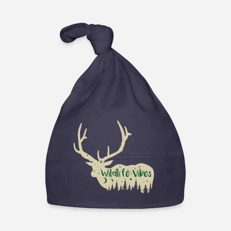 Drôle de chasse Citation Wild Life Vibes Bonnet bio Bébé