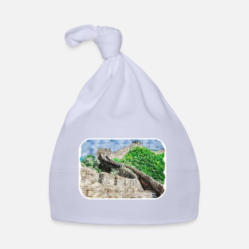 Illustration de l’esquisse à l’aquarelle de Pékin Bonnet bio Bébé