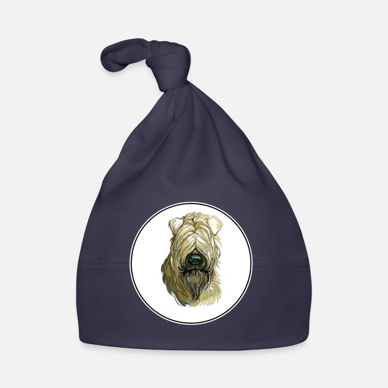 Soft Coated Wheaten Terrier Hund Illustration Baby Bio-Mütze