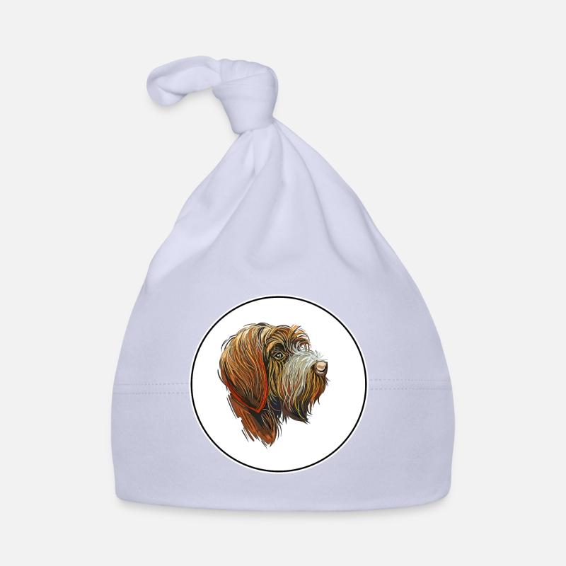 Wirehaired Pointing Griffon Dog Illustration Organic Baby Cap