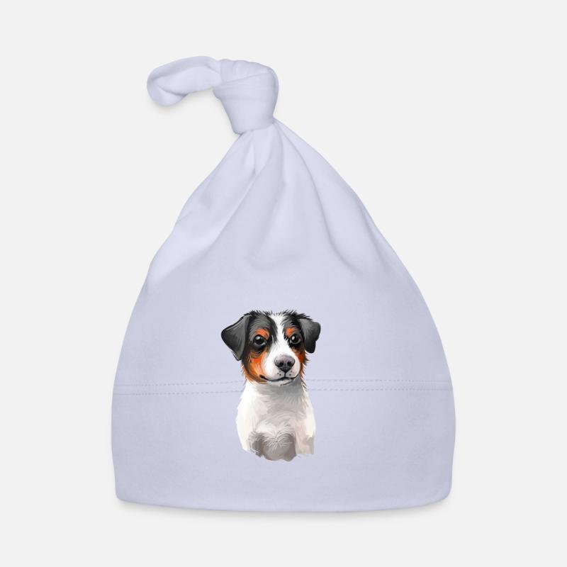 Illustration de l’aquarelle danoise suédoise de chien de ferme Bonnet bio Bébé
