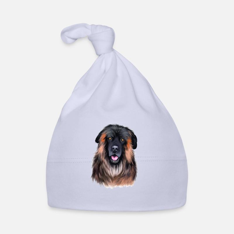 Estrela Mountain Dog Aquarell Illustration Baby Bio-Mütze