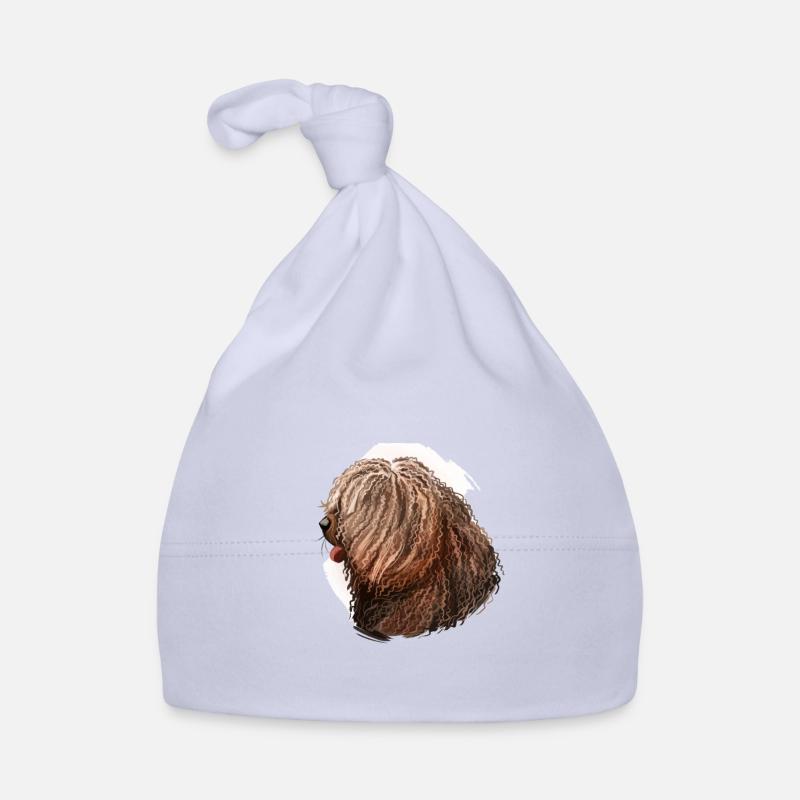 Illustration de l’aquarelle du chien d’eau espagnol Bonnet bio Bébé