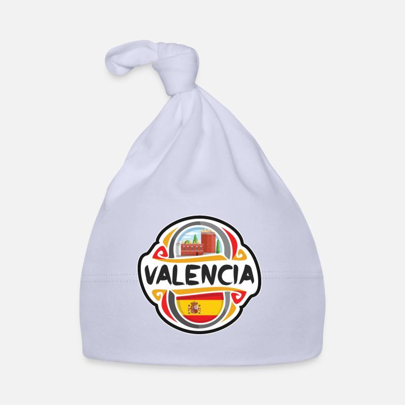 Valencia Spanien Flagge Abzeichen Reise Souvenir Briefmarke Baby Bio-Mütze