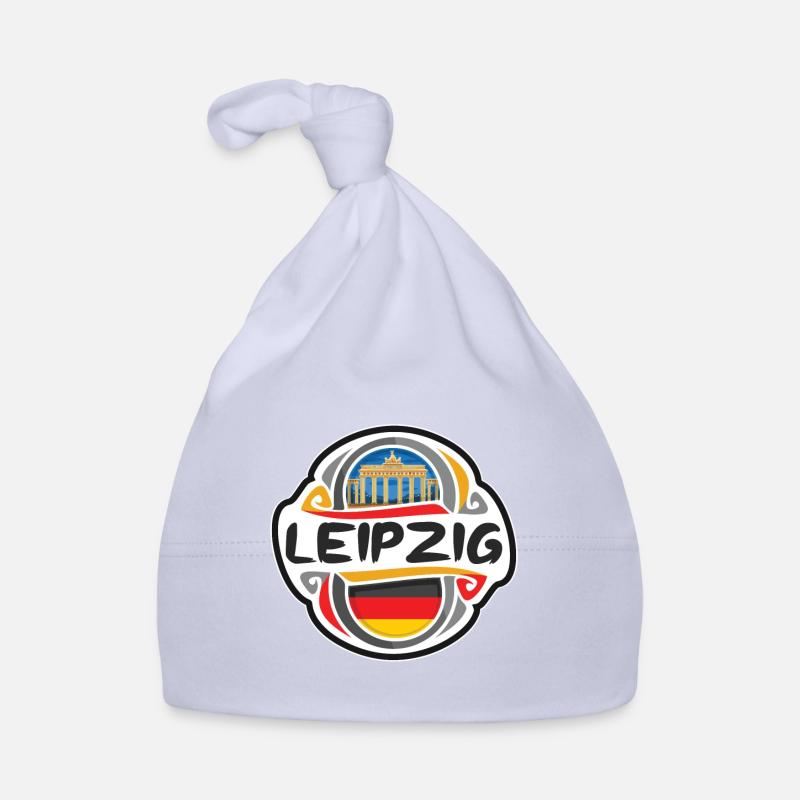 Leipzig Deutschland Flaggenabzeichen Reise Souvenir Briefmarke Baby Bio-Mütze