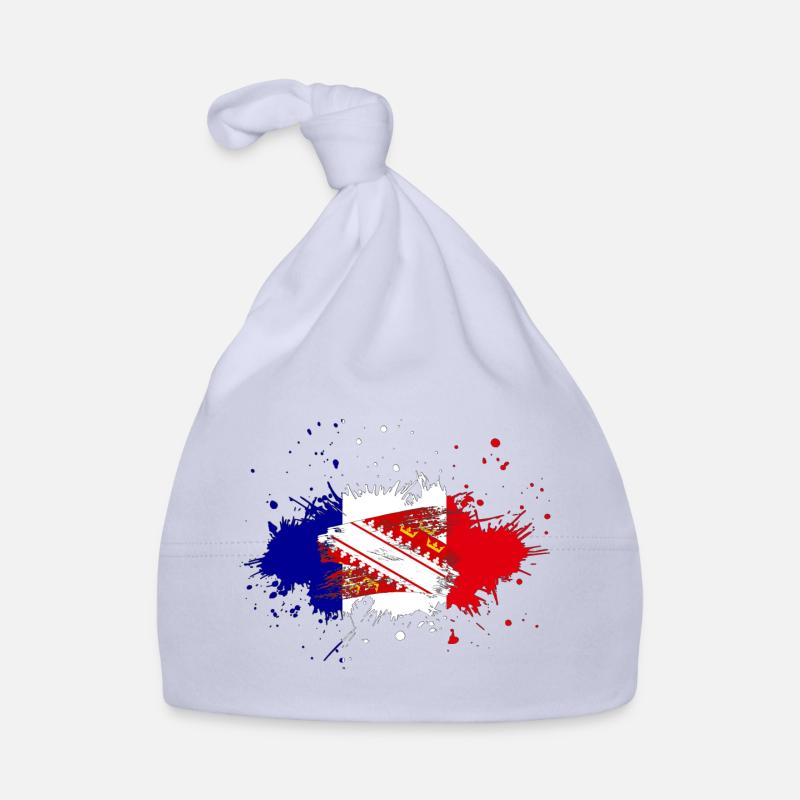 Splash Tricolore Alsace - Bonnet bio Bébé - ciel