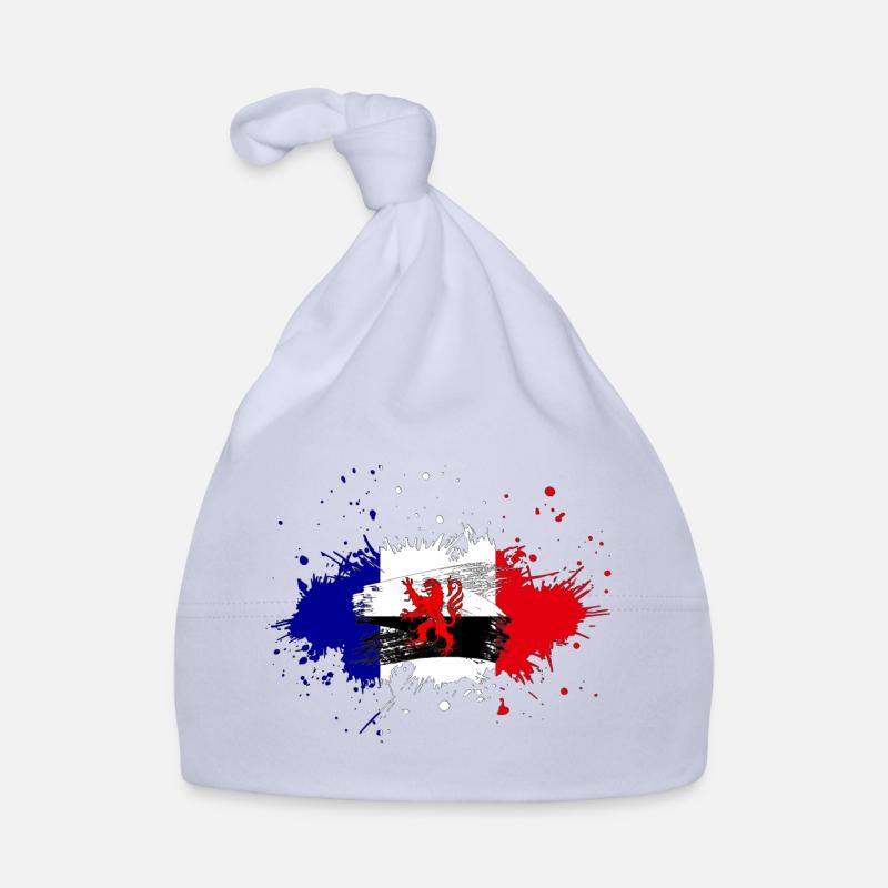 Splash Tricolore Poitou Charentes - Bonnet bio Bébé - ciel