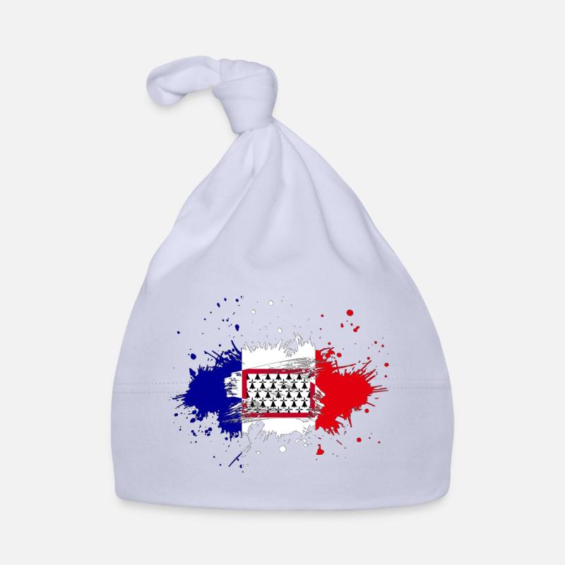 Splash Tricolore Limousin - Bonnet bio Bébé - ciel