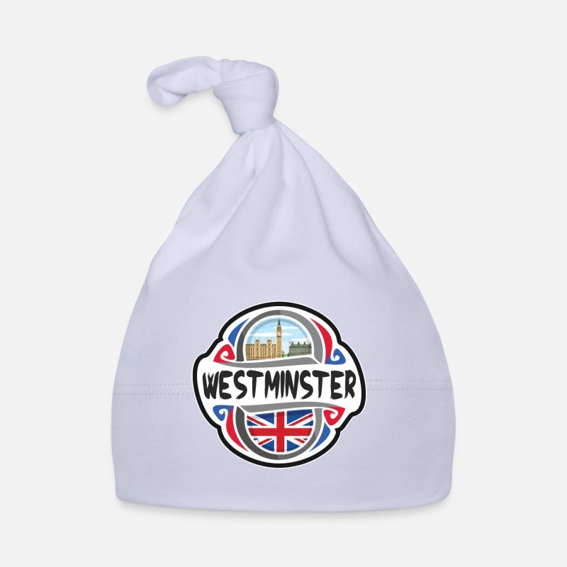 Westminster Royaume-Uni Drapeau du Royaume-Uni Souvenir de voyage Bonnet bio Bébé