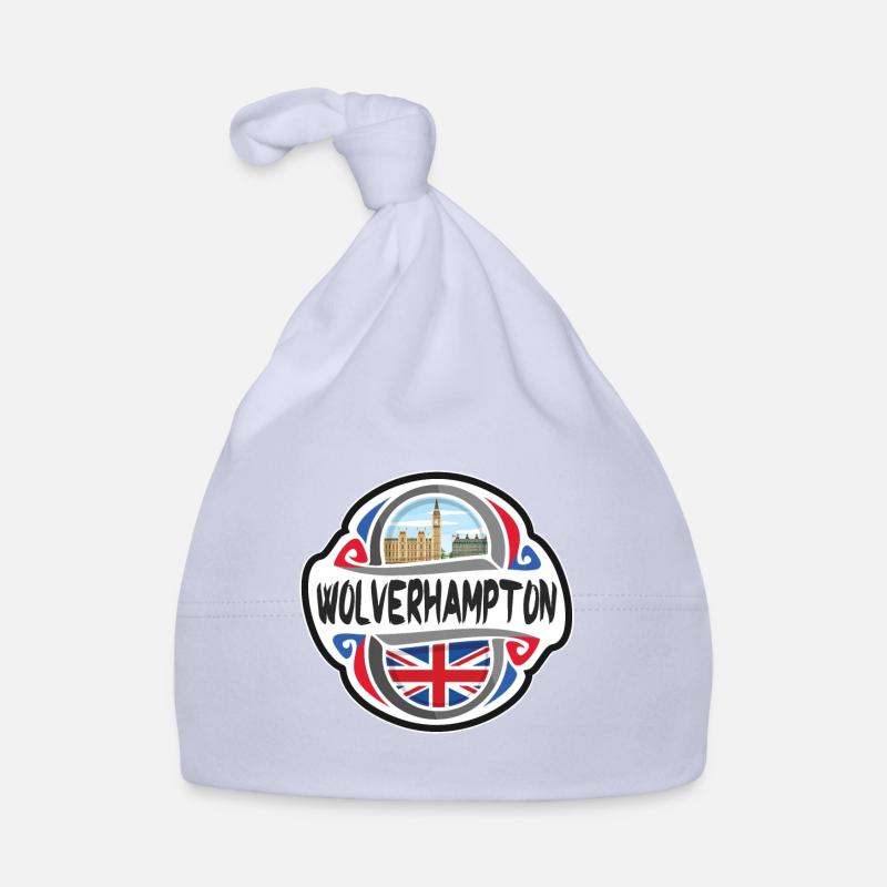 Wolverhampton Royaume-Uni Royaume-Uni Drapeau Voyage Souven Bonnet bio Bébé
