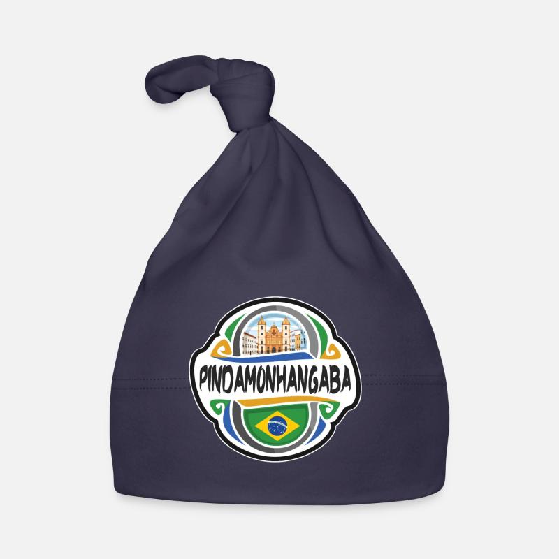 Pindamonhangaba Brésil Drapeau Voyage Souvenir Badge Bonnet bio Bébé