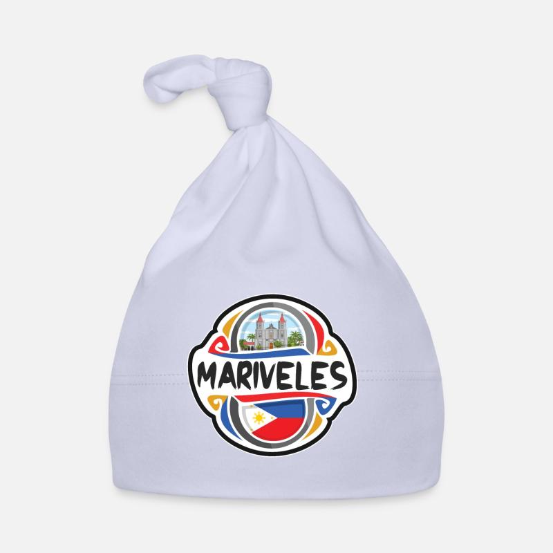 Mariveles Philippines Drapeau Voyage Souvenir Badge S Bonnet bio Bébé