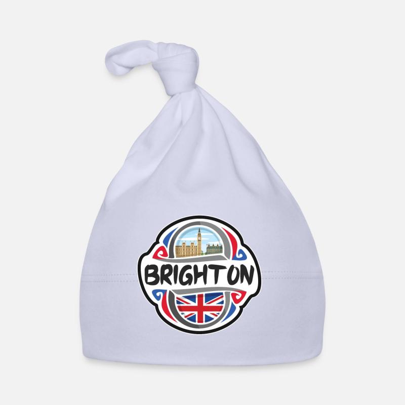 Brighton Royaume-Uni Royaume-Uni Drapeau Souvenir de voyage Ba Bonnet bio Bébé