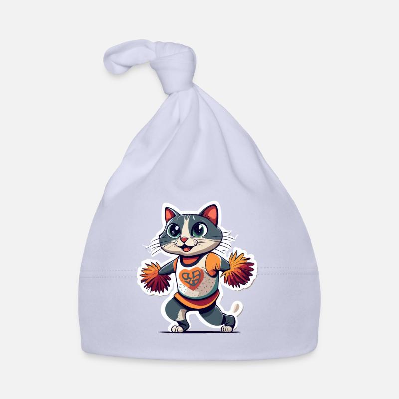 Cheerleader Katze Cheerleading Geschenkidee Baby Bio-Mütze