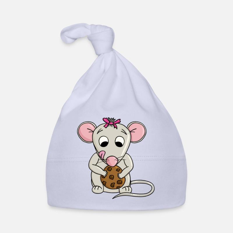 Mouse Finds Cookie Organic Baby Cap