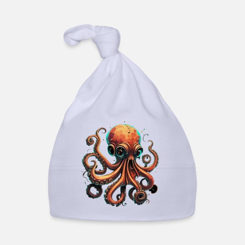 Pieuvre majestueuse Bonnet bio Bébé