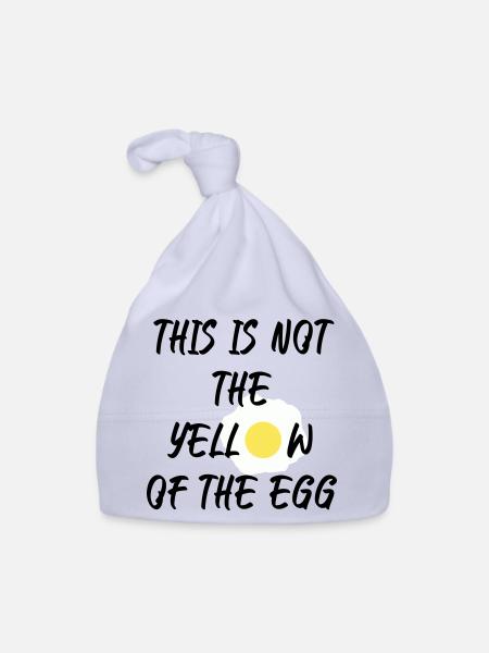 This is not the yellow of the egg - Baby Bio-Mütze - Sky - Vorne