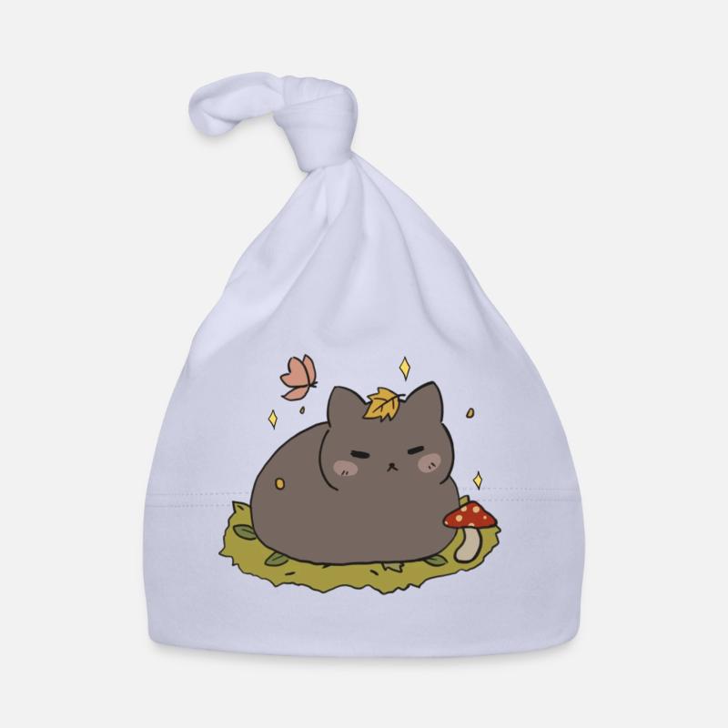 Autumn Cat Organic Baby Cap