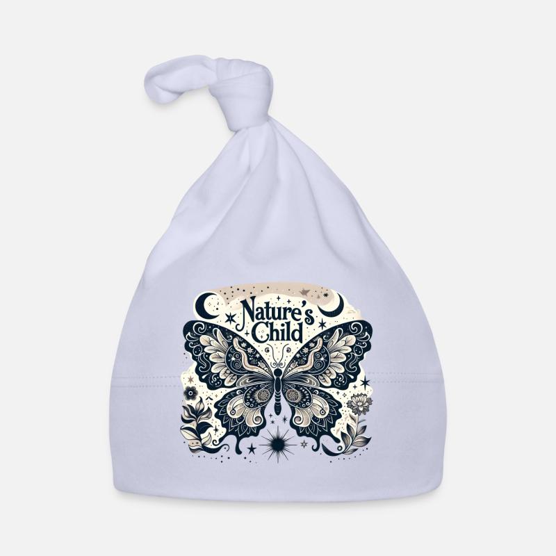 Nature's Child Butterfly Pattern Organic Baby Cap