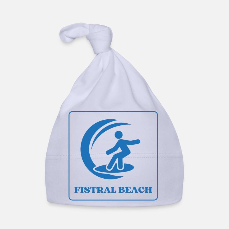 Fistral Beach Surf Design Organic Baby Cap