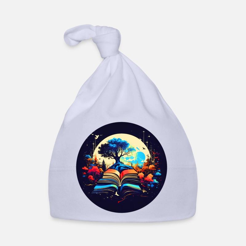 Dreamy reading experience Organic Baby Cap