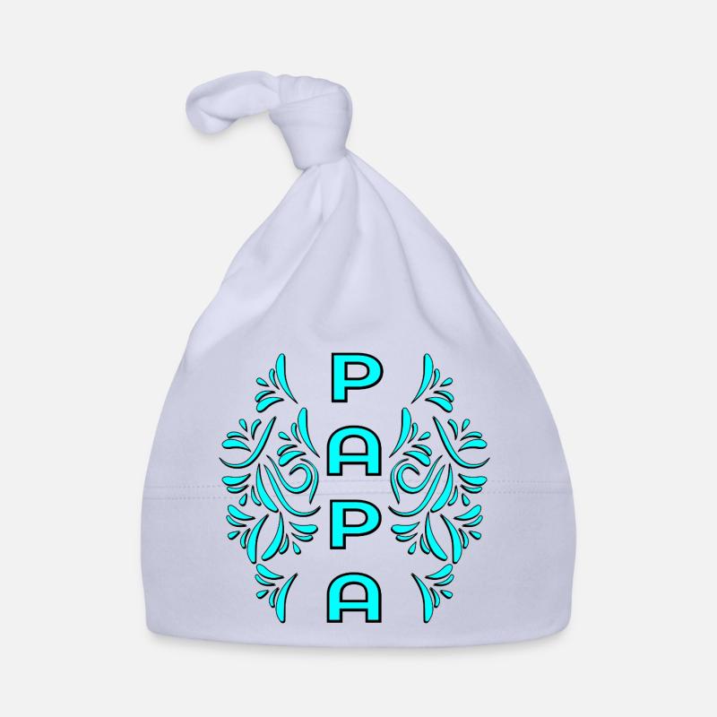 ORNAMENTE VATERTAG PAPA WERDEN Baby Bio-Mütze