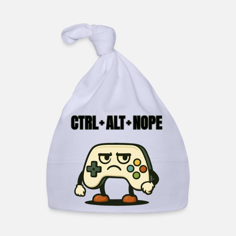CTRL ALT NOPE Controller-Meme Baby Bio-Mütze