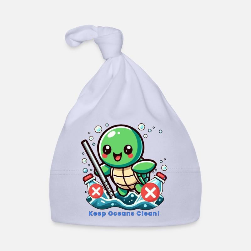 Keep Oceans Clean Organic Baby Cap