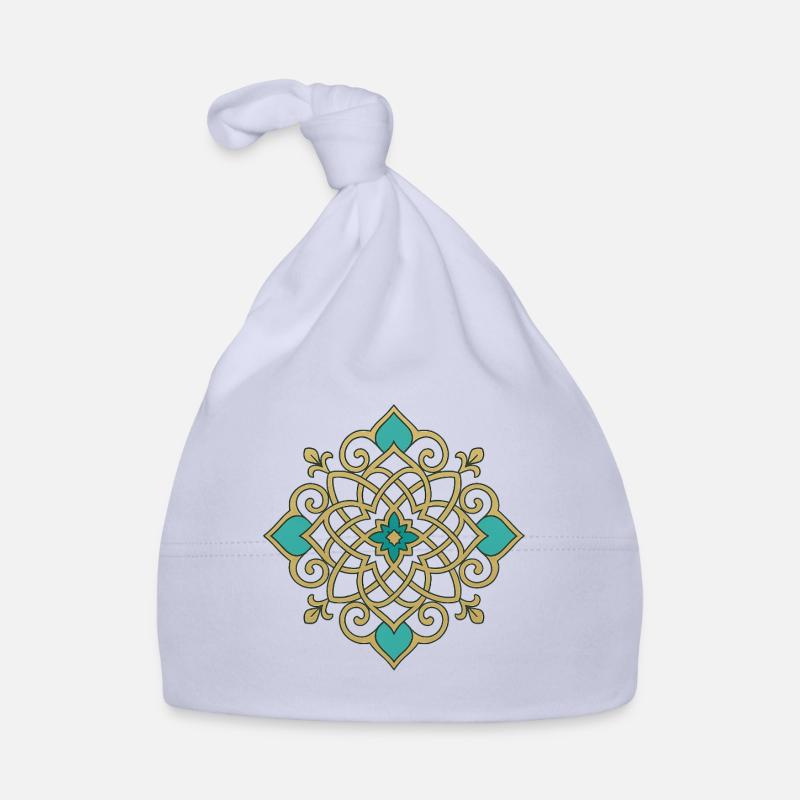 Oriental Pattern Organic Baby Cap