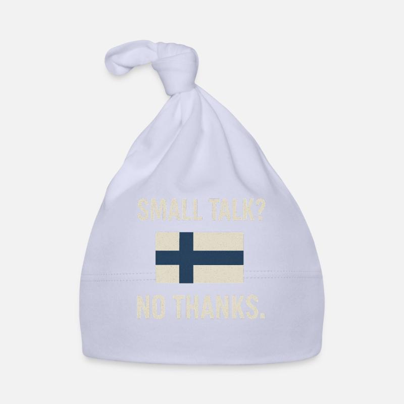 Drapeau de la Finlande. Papotage Bonnet bio Bébé