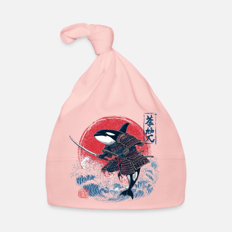 Orca Samurai Design – Killerwal mit Katana Baby Bio-Mütze