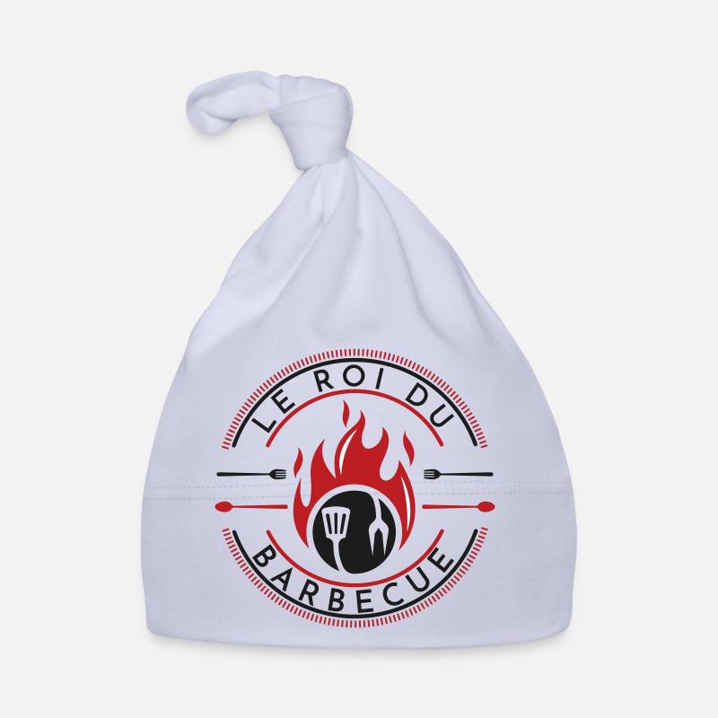 Barbecue Fire Kitchen Logo Organic Baby Cap
