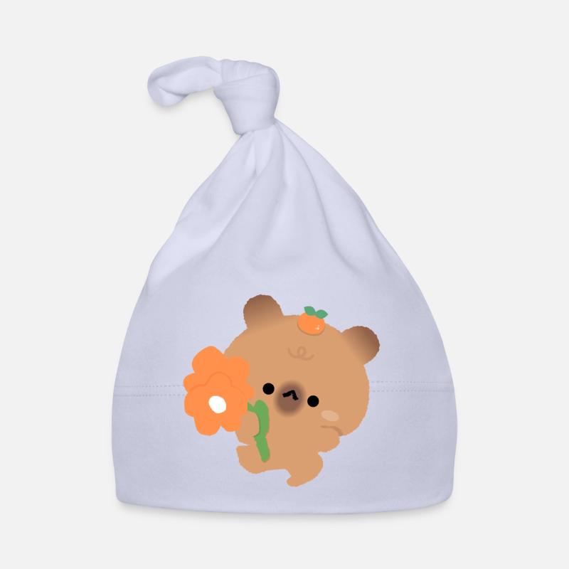 Capybara romantique Bonnet bio Bébé