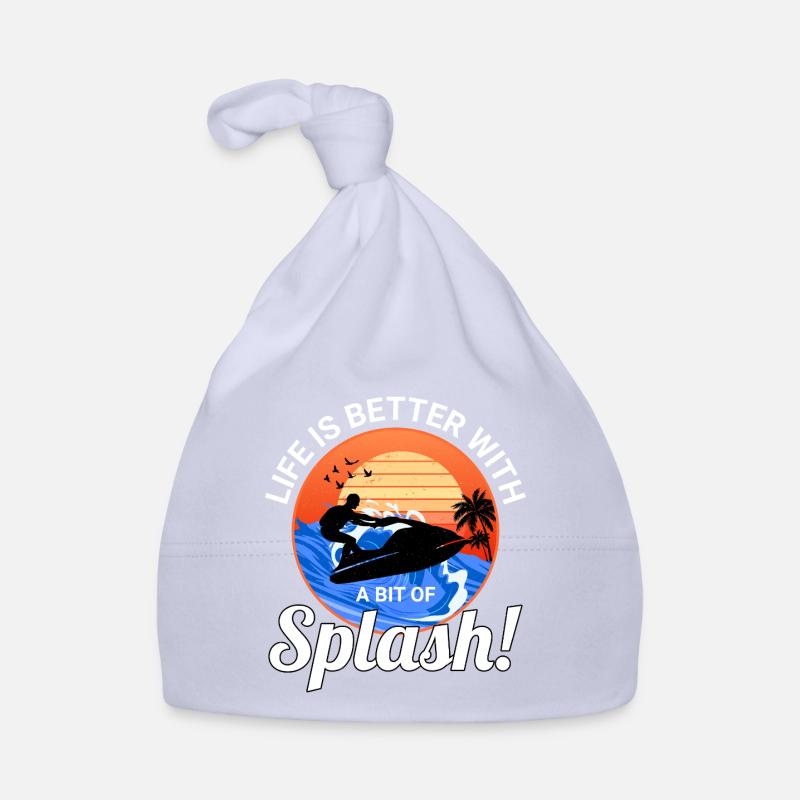Splash Lover Ocean Sunset Jetski Style Bonnet bio Bébé