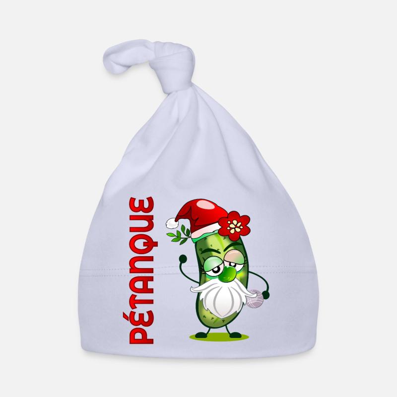 Noël pétanque Boule Cornichons Bonnet bio Bébé