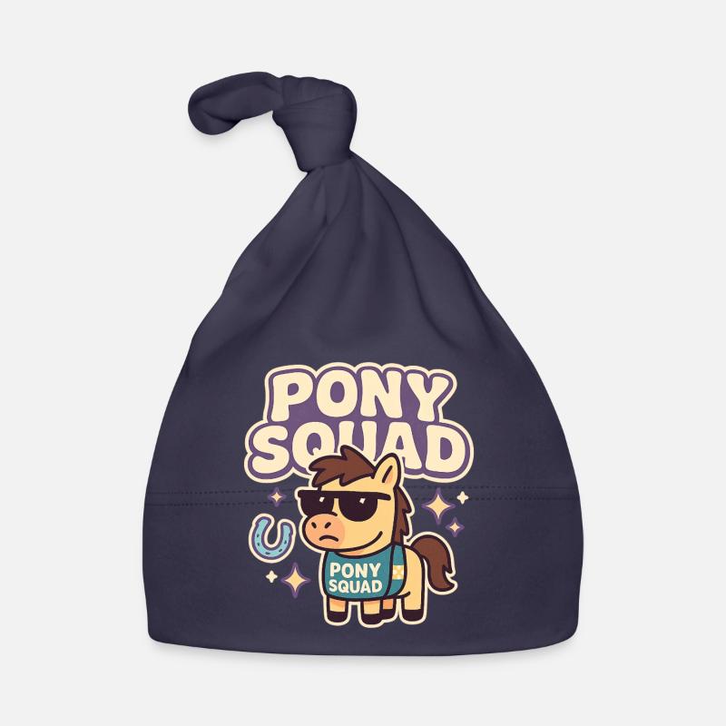 Conception de dessin animé Pony Squad Bonnet bio Bébé