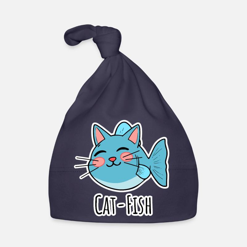 Cat-Fish - Half Cat, Half Fish or a Catfish! Organic Baby Cap
