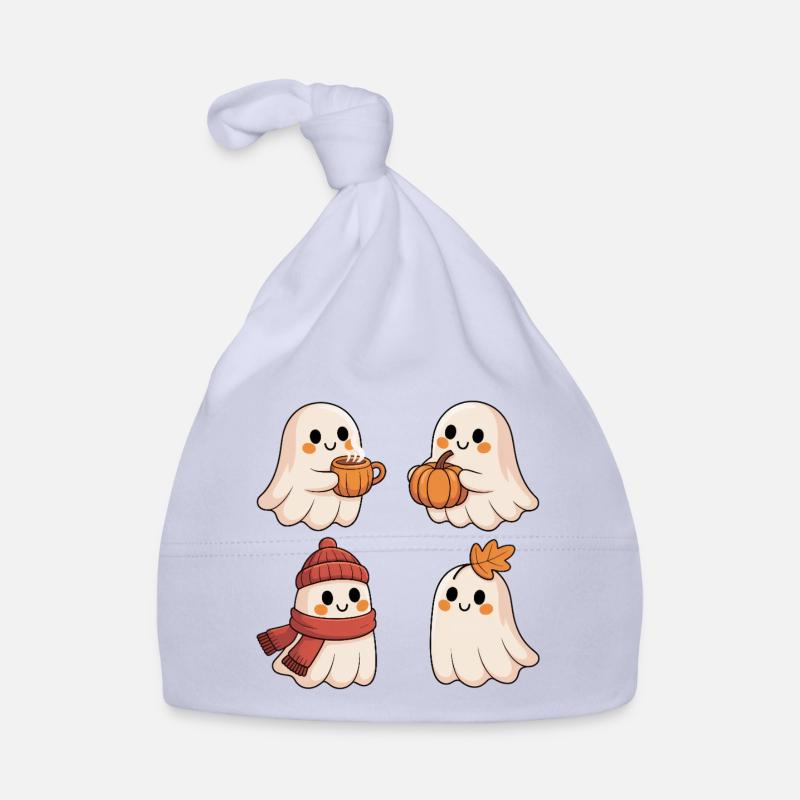Warm Autumn Ghosts Organic Baby Cap