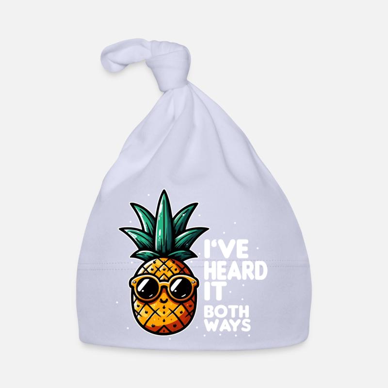 Ananas Slogan Double Sens Bonnet bio Bébé