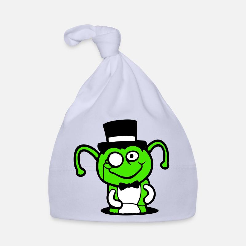 Caterpillar Top Hat Monocle Gentleman Empire Hole Bottom Organic Baby Cap