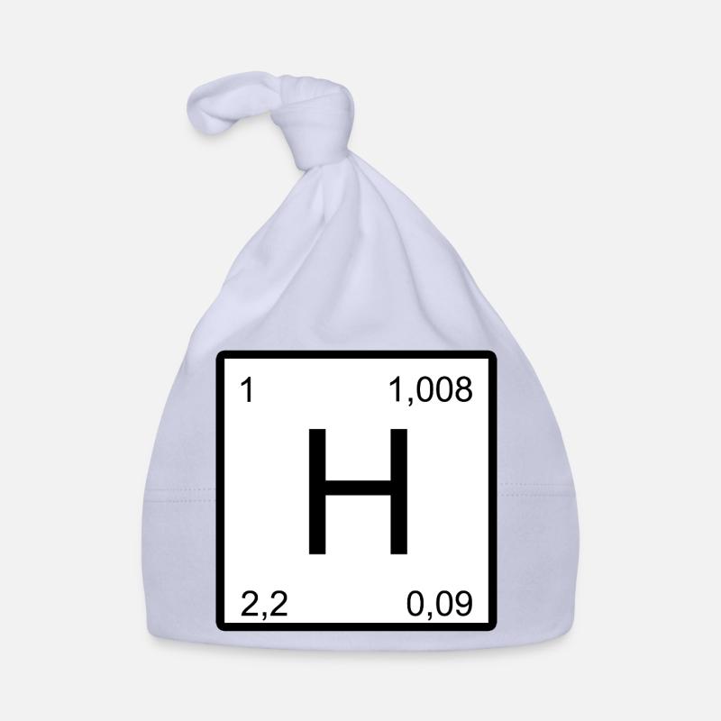 Conception du symbole de l’hydrogène Bonnet bio Bébé